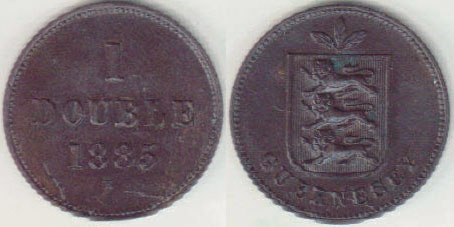 1885 H Guernsey 1 Double A003957